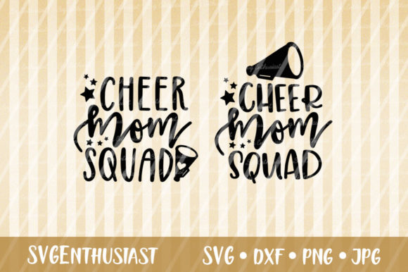 Cheer Mom Squad Cut File for Crafts and Graphics
