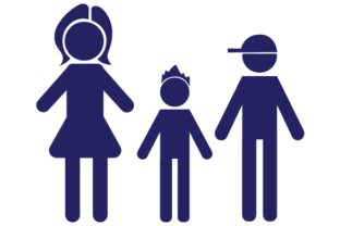 Family Car Decal Mom and 2 Sons Crafts