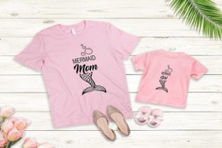 Mermaid Mom and Mermaid Girl Graphics for Crafts
