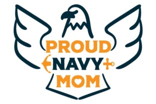 Proud Navy Mom Graphic Design Asset for Military Crafts