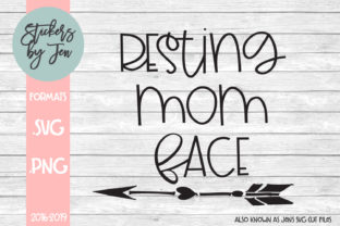 Resting Mom Face Graphics for Crafts and Creative Projects