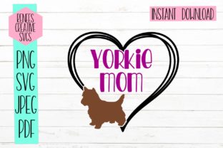 Yorkie Mom Graphics for Crafts and Digital Products